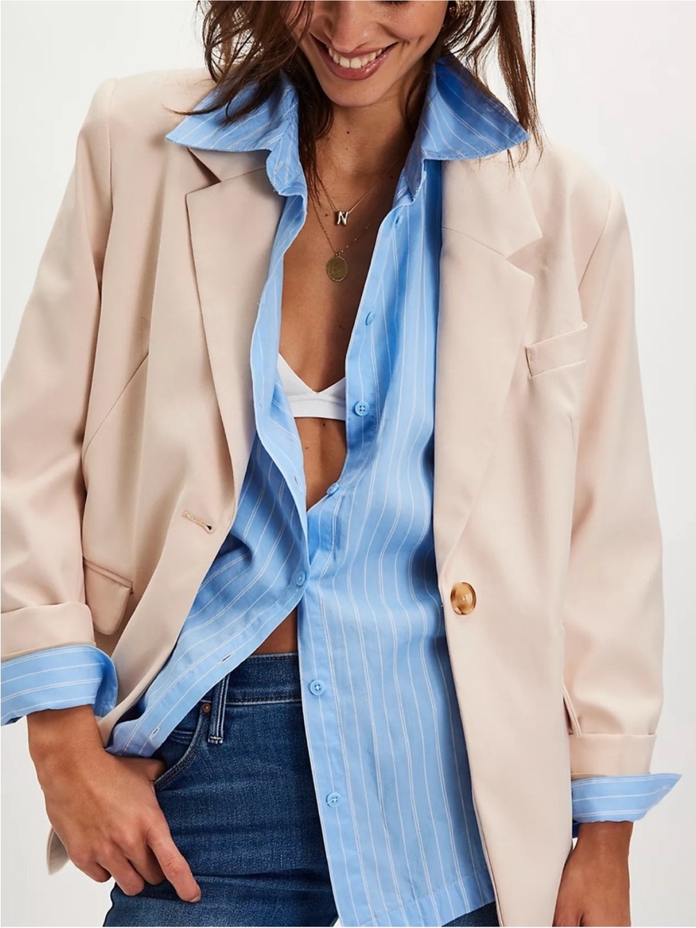 NWT Free People Paper Cut Blazer Suit Jacket Jacket Top